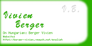 vivien berger business card